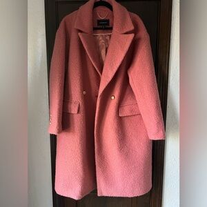 MaxAzria Pink Boucle Coat